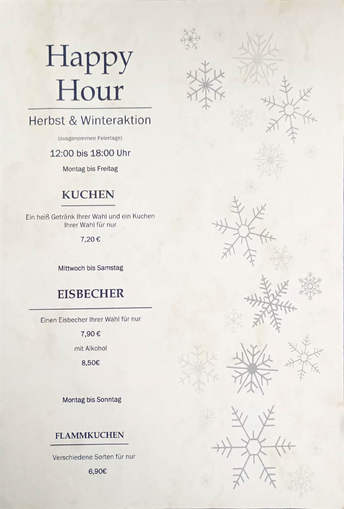 Unsere Happy Hour Angebote